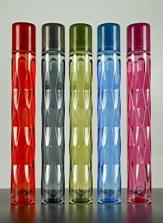 Filox Plastic Water Bottles Set of 6 | for Fridge 1 Litre | Unbreakable Bubble Design Water Bottle for Home, School, Office, Kids | Lightweight Water Bottle Set - 1000 ml Each - Image 5